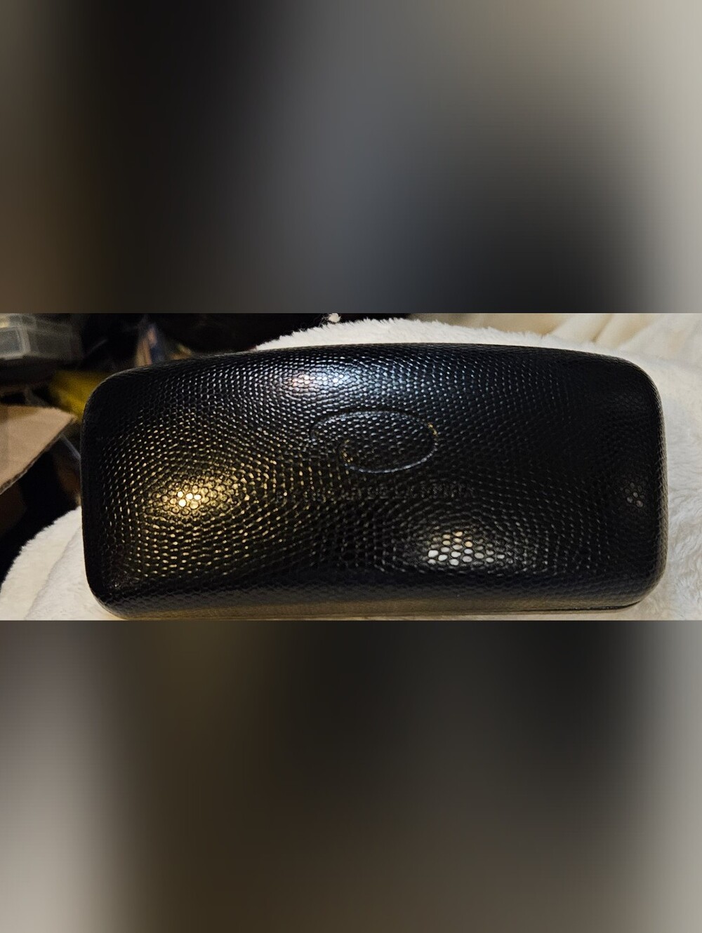 O by Oscar De La Rente  Black Textured 's Sunglass EUC